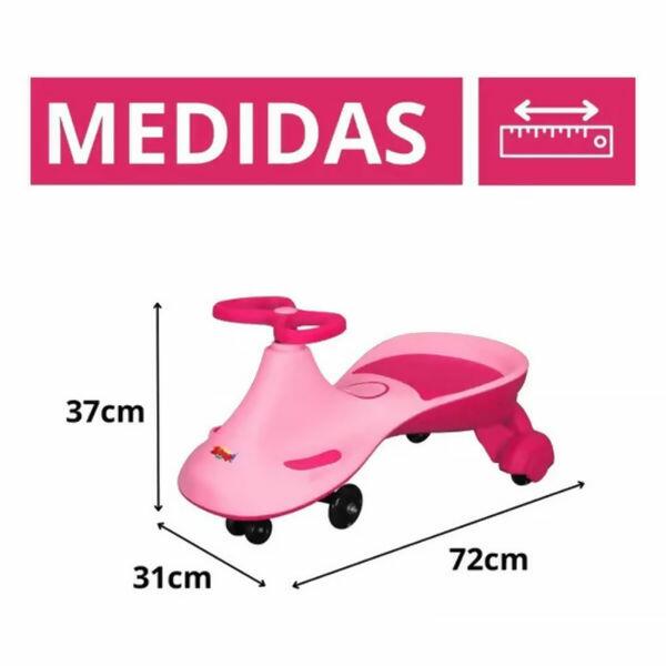 Roller skate rosa foto com medida 4